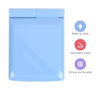 Specchio Da Viaggio Pieghevole Illuminato Per Trucco LED Tascabile