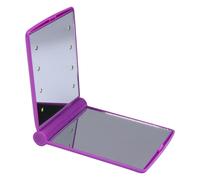 Specchio Da Viaggio Pieghevole Luminoso Trucco Tascabile Per LED