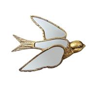 Specchio decorativo a forma di rondine, design elegante, 1 pezzo, specchio vintage per camera da, decorazione in resina, stile vintage, ideale per l'uso in camera da