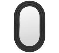Specchio decorativo da parete in metallo 43 x 69 cm nero Massilly