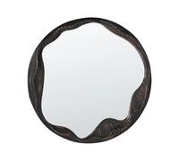 Specchio decorativo da parete rotondo 60 cm in legno di pino stile retrò Access