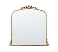 Specchio decorativo da parete stile glamour appeso 71 x 71 cm Oro Livry