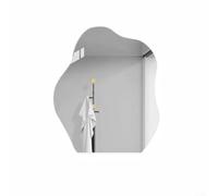 Specchio decorativo irregolare da parete per camera da letto, soggiorno e balcone, senza cornice, acrilico e vetro con riflessi realistici (33 x 40 cm)