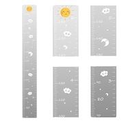 Specchio del Consiglio di crescita della parete - Specchio grafico di crescita | Grafico di crescita per bambini | Misura il righello del muro | Righello di altezza riflesso della parete del puzzle