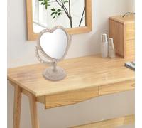 Specchio del desktop a forma di cuore decorativo Donne Donne Vanity Makeup