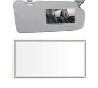 Specchio di Cortesia per Parasole Auto 15x8 cm, Specchietto per Trucco in Acciaio Inossidabile HD, Specchio Autoadesivo Universale Infrangibile e Portatile