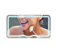 Specchio di ingrandimento per parasole per auto - Specchio per trucco per auto, specchio per trucco ricaricabile con touch screen e illuminazione a LED | Specchio illuminato per la visiera dell'auto