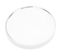 Specchio di ingrandimento piccolo con tazza di aspirazione ingrandimento 10x Compatto Specchio di trucco rotondo portatile per via di viaggio per la casa Materiale ABS di 7,5 cm (Bianco)