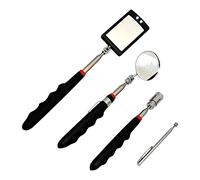 Specchio Di Ispezione, Specchi Telescopici A Luce LED, Specchio Magnetico Per Strumenti Meccanici A Rotazione A 360 °, Maniglia Telescopico, Strumento Illuminato A Ritrattile Su Un Bastone Per