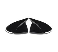 Specchio di ricambio Per Hyundai Per Elantra AD 2016-2020 2X Copertura per specchietto retrovisore per auto in fibra di carbonio Decorazione per(Nero)