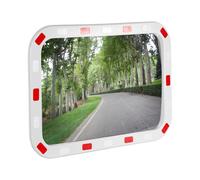 Specchio di sicurezza 40x60 cm infrangibile con strisce catarifrangenti