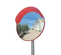 Specchio di sicurezza, infrangibile, convesso, diametro 120 cm, resistente alla pioggia, specchio esterno per una maggiore visibilità e sicurezza