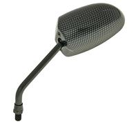 Specchio di stile F1 rotonda a sinistra M10 Carbon look per scooter, moto