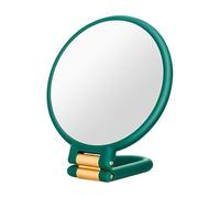 Specchio d'ingrandimento, specchio per trucco grossolano | Specchio da tavolo rotondo doppio lato con supporto - Vetro da viaggio per ingrandimento, vetro a mano di vanità per condimento esterno