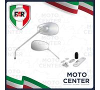 SPECCHIO DX. O SX. CROMATO OVALE A SNODO PIAGGIO VESPA 125 150 200 - VESPA 50 SP