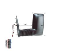 Specchio El. Convesso Termico Braccio Lungo Sx - Iveco