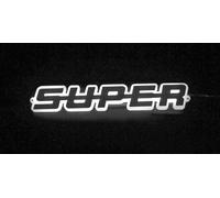 Specchio Esterno 3D Bianco SUPER Insegna LED 24V Per Camion Scania S/R/P/G/L