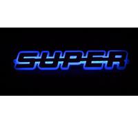 Specchio Esterno 3D SUPER Segno LED 24V Luce Per Camion Scania S/R/P/G/L (Blu)