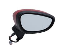Specchio Esterno Specchietto Retrovisore Laterale Riscaldato Illuminato Rosso Magico ESC A 6 Fili Accessori Per Ford Fiesta 2008-2012(1pc right)