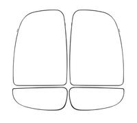 Specchio Esterno Vetro Per Fiat Ducato 2006-2023 Specchietto Retrovisore Laterale Superiore Inferiore Sinistro Destro Riscaldato Convesso Di Ricambio(J)