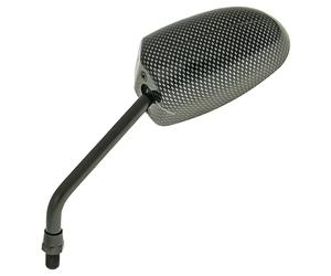 Specchio F1 Round Style sinistro M10 Carbon Look