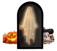 Specchio fantasma per Halloween, specchio fantasma originale con illuminazione per la camera da letto, decorazione di Halloween horror, oggetti di scena inquietanti, per cucina, feste, interni