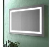 Specchio filo lucido 120x70 cm rettangolare con cornice interna a LED