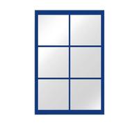 Specchio finto da finestra, arte moderna e minimalista, specchio decorativo da appendere con cornice in metallo per camera da letto, soggiorno, ingresso, elegante decorazione per la casa, 80 cm