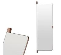 Specchio girevole push-pull a tutta lunghezza per armadio nero pieghevole specchio nascosto design salvaspazio integrato 80 cm colore rosa D - perfetto per nization armadio