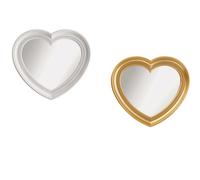 Specchio Grande Cuore colori Bianco o Dorato DIM. 43 x 46 CM
