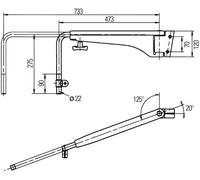 Specchio HELLA (8HG 501 253-022) Supporto, Specchio Esterno OEM