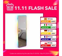 Specchio Homcom a figura intera con luci a LED 120X40 con illuminazione a 7 colori