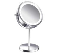 Specchio Illuminato, Specchio a Doppia Faccia 5x 5x Ad Alta Definizione Aumenta lo per la Casa (Dimmabile ricaricabile)