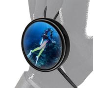 Specchio immersione | Specchio di osservazione del subacqueo compatto | Attrezzature sottomarine portatili rotondi regolabili per la deriva della sicurezza delle caverne Donne di mare Sport da esterno