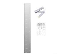 Specchio in acrilico, altezza 120 x 18 cm, decalcomania decorativa da parete per registrazione di misurazione dell'altezza, compatibile con cancellabile a secco, facile da installare, non dannoso, uso