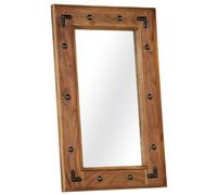 Specchio in Legno Massello di Acacia 50x80 cm