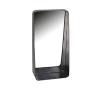 Specchio in metallo nero rettangolare cm 25x12,5xh48