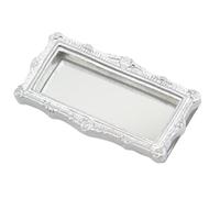 Specchio in miniatura per casa delle bambole, mobili in resina, specchio per decorazione, per la casa dei giocattoli, la scena della camera da , sulla parete, sul tavolo e sul