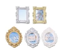 Specchio In Stile Vintage Bambole Cornice Mini Barocca Retro ed Elegante