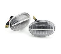Specchio Indicatore 2X 12V Auto Che Scorre Lato Ripetitore Lampada Dinamica LED Indicatore Laterale Per BMW Per MINI Per Cooper R55 R56 R57 R58 R59 2007-2013 Luce Di Segnale Dinamica(Crystal)