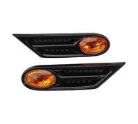 Specchio Indicatori Direzione Per BMW Per COOPER R56 R57 Coppia Indicatore Laterale Luce Auto Segnale Girata Lampeggiante Ripetitore Luci Faro Copertura 63137260202(Amber)