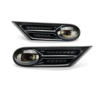 Specchio Indicatori Direzione Per BMW Per COOPER R56 R57 Coppia Indicatore Laterale Luce Auto Segnale Girata Lampeggiante Ripetitore Luci Faro Copertura 63137260202(Smoked)