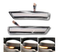 Specchio Indicatori Set LED Dynamic Per Ford Focus MK2 08-11 Bianco Frecce Paio