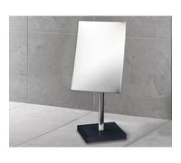 Specchio ingranditore 2,5X con piedistallo Rainbow Gedy RA2018-14, 5"""" L x 5,51"""" W, nero