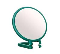 Specchio ingranditore 40x con manico, doppio lato ingrandimento 40X/1x, facile da trasportare, pieghevole per il trucco, bellezza di precisione (V)