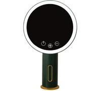 Specchio Ingranditore con Luce Tricromatica, Specchio da Trucco con Luce, Specchio A Mano con Maniglia, per Casa, Bagno, Doccia E Base da Viaggio