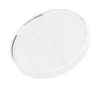 Specchio ingranditore da trucco da 7,5 cm 10X con ventose per viaggio - Bianco