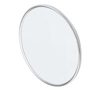 Specchio Ingranditore per Trucco, Specchio Ingranditore Rotondo 30X 6 Pollici Dettagli Lato Segnale Controllo Leggero con Ventosa per i Viaggi (SILVER)