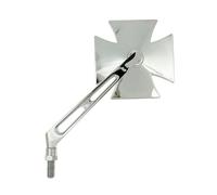Specchio Iron Cross lasciato M10 cromo per moto, scooter