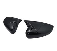 Specchio laterale Compatibile Con Per Polo Per Mk5 6R 6C V 2009-2017 Specchietto Retrovisore Laterale Per Auto Cover Alloggiamento Calotta Guscio Ricambio Nero Lucido(Black A)